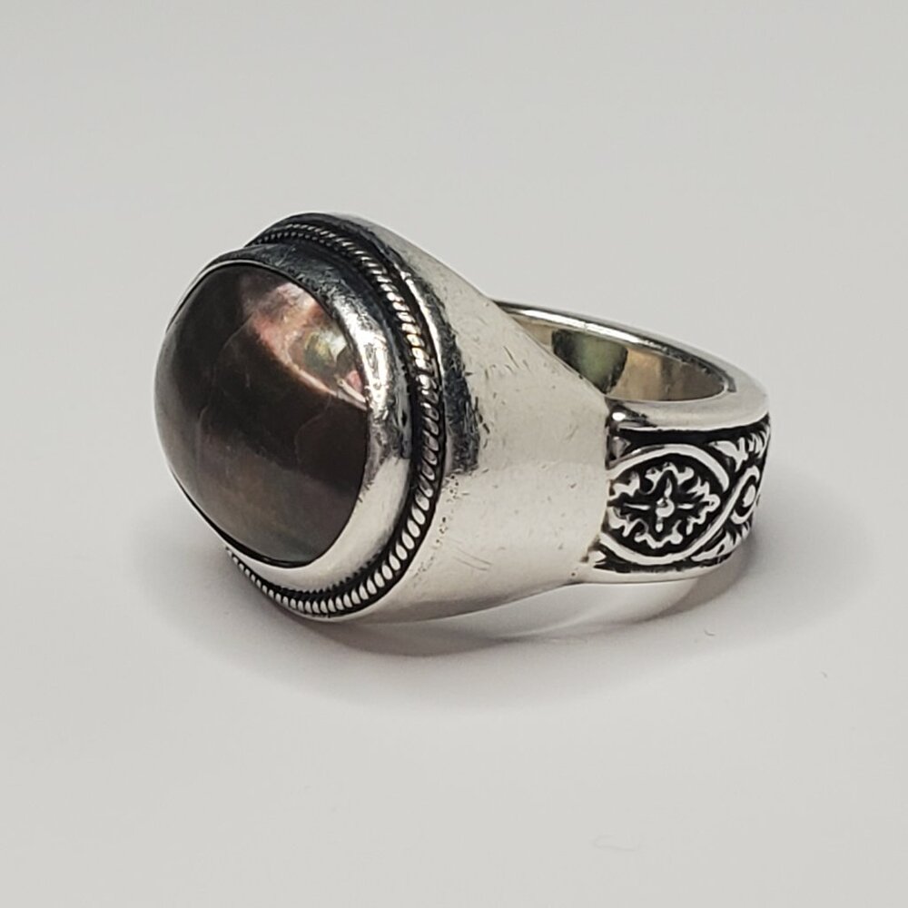 Lori Bonn Brown Pearl Ring, Size 6.25